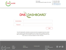 Tablet Screenshot of dns-dashboard.com